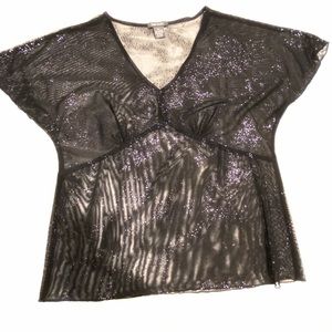Kate Landry Sheer Sparkle Top
